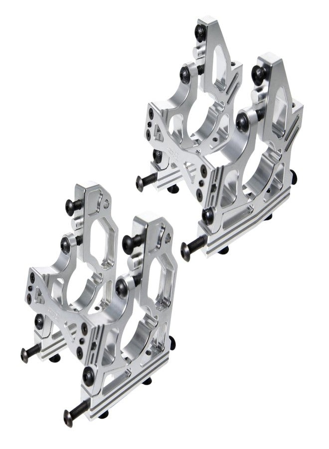 GTBRacing CNC Aluminum Front Rear Center Differential Mount Diff Gearbox Brace for 1:5 RC Car 1/5 LOSI DBXL/DBXL-E V1.0 MTXL Upgrade Part (Silver) - Image 1